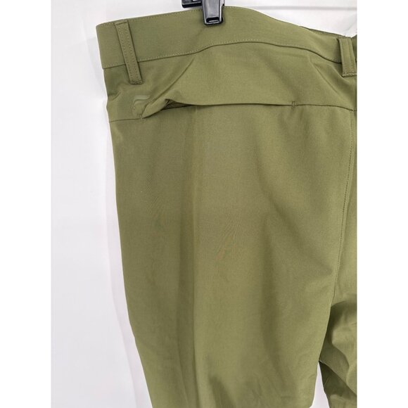FABLETICS mens don trouser pants Green Athletic Stretch Zip Pockets Size 38x32 - Picture 4 of 5